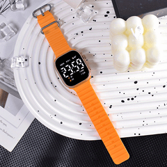 S8 Sports Electronic Watch with Silicone Strap - Date Time LED