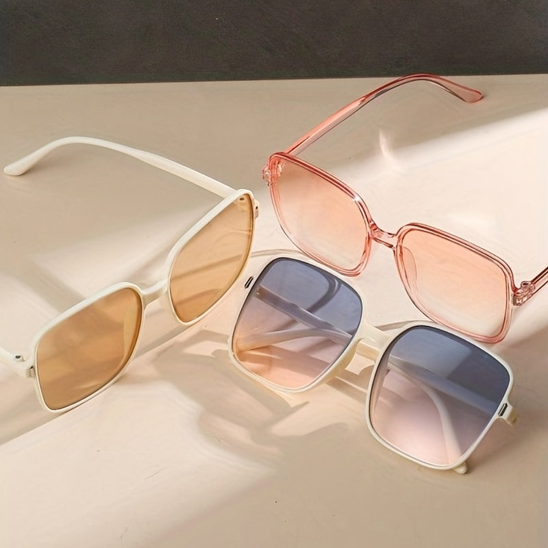 Square Sunglasses UV400 for Women Men Casual Jelly Outdoor Shades