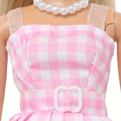 Pink and Plaid Dress Set for 12-inch Dolls with Accessories