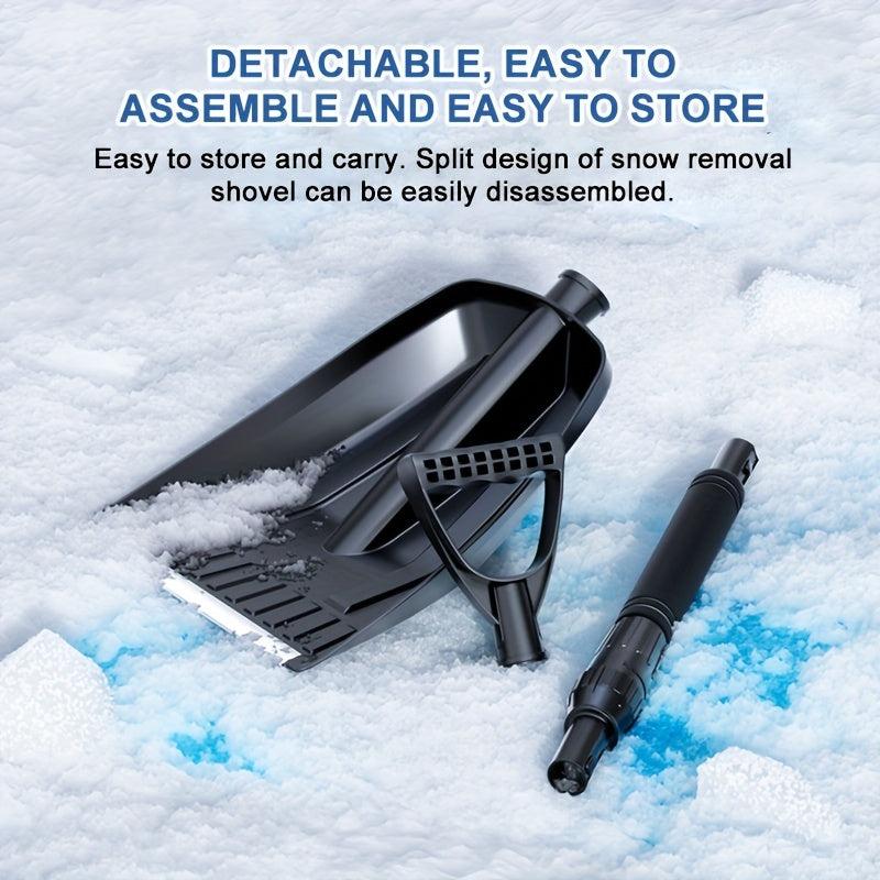 Retractable Snow Shovel Aluminium Alloy Snow Sand Mud Removal Tool