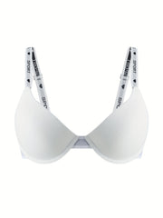 Letter Straps Push Up Bra Women's Lingerie & Underwear