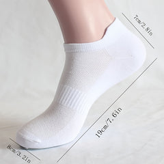 25 Pairs Men's Liner Anklets Socks Cotton Blend Breathable Soft Sweat Absorbent