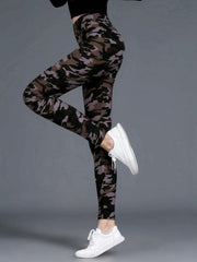 Women's High Waist Floral Printed Yoga Pants
