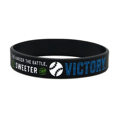 Motivational Baseball Silicone Bracelet for Teams & Players