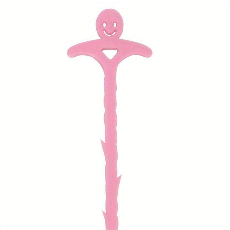 2pcs Smiling Face Kitchen Pipe Dredge Hook Sewer Toilet Dredge Tool