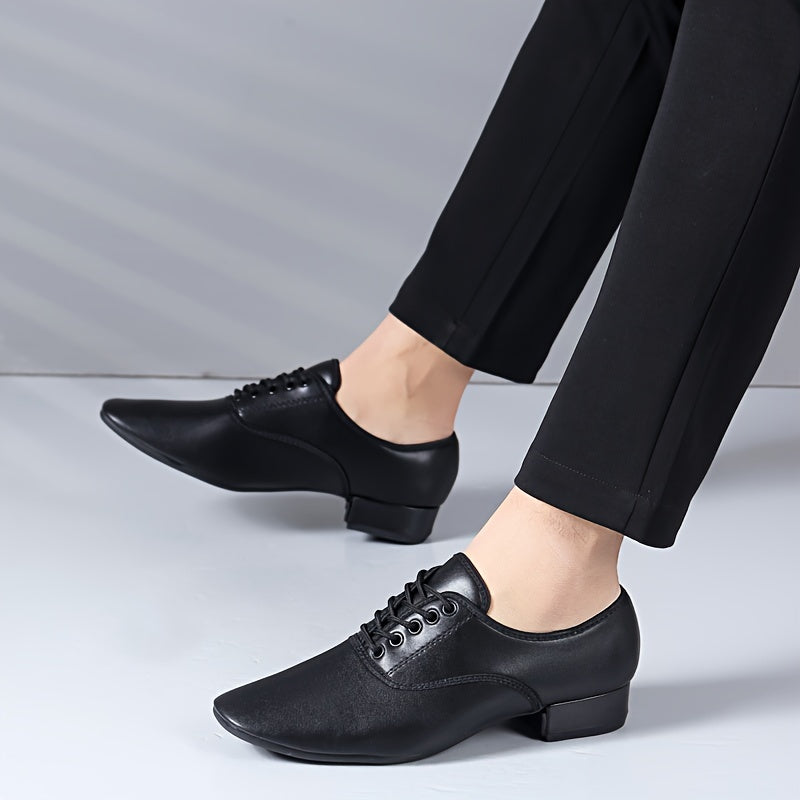 Men's Breathable Lace-Up Dance Shoes for Outdoor Activities