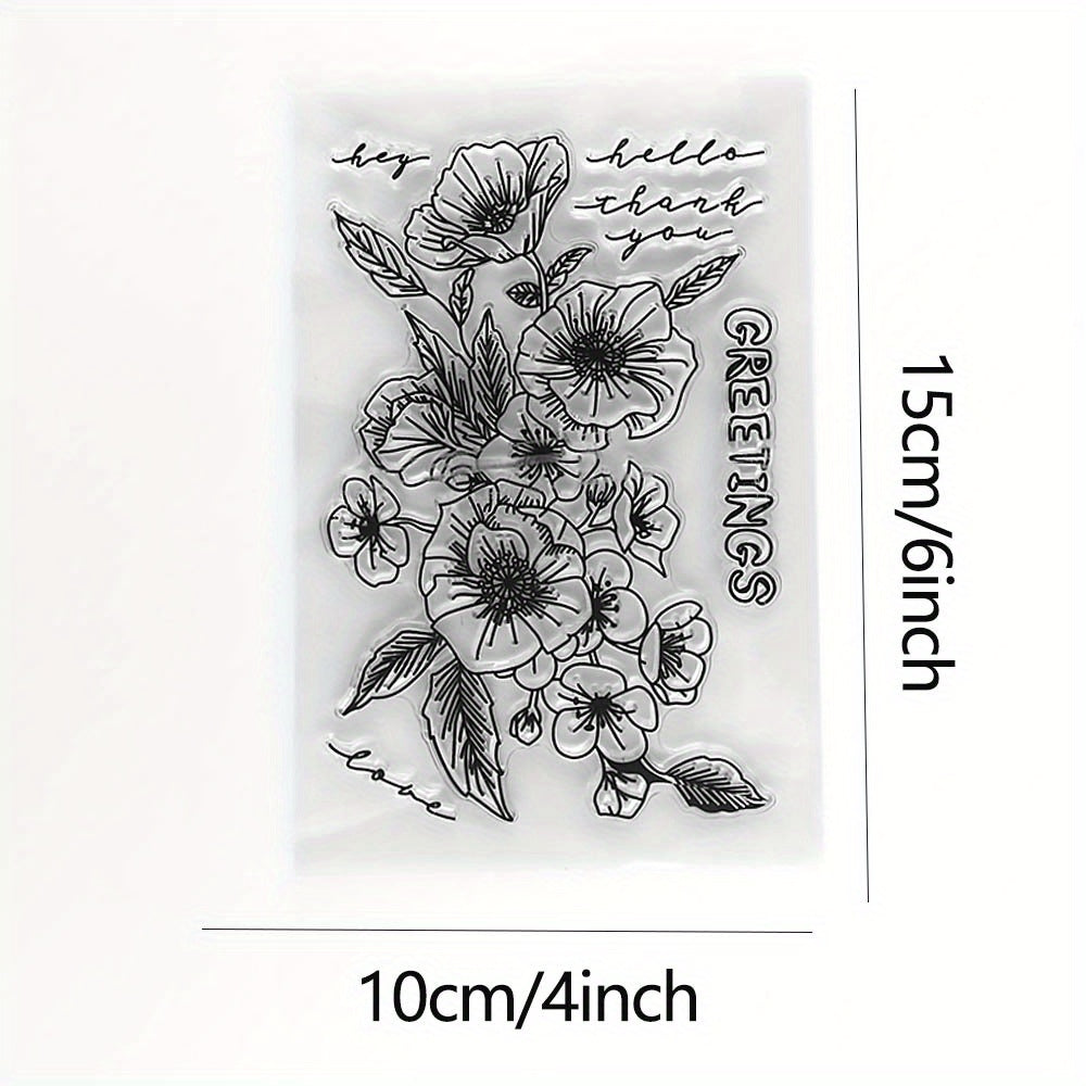 Poppy Hawthorn Stamp & Cutting Dies Set for DIY Scrapbooking