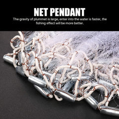 Hand Throwing Net with Fishing Line Accessories