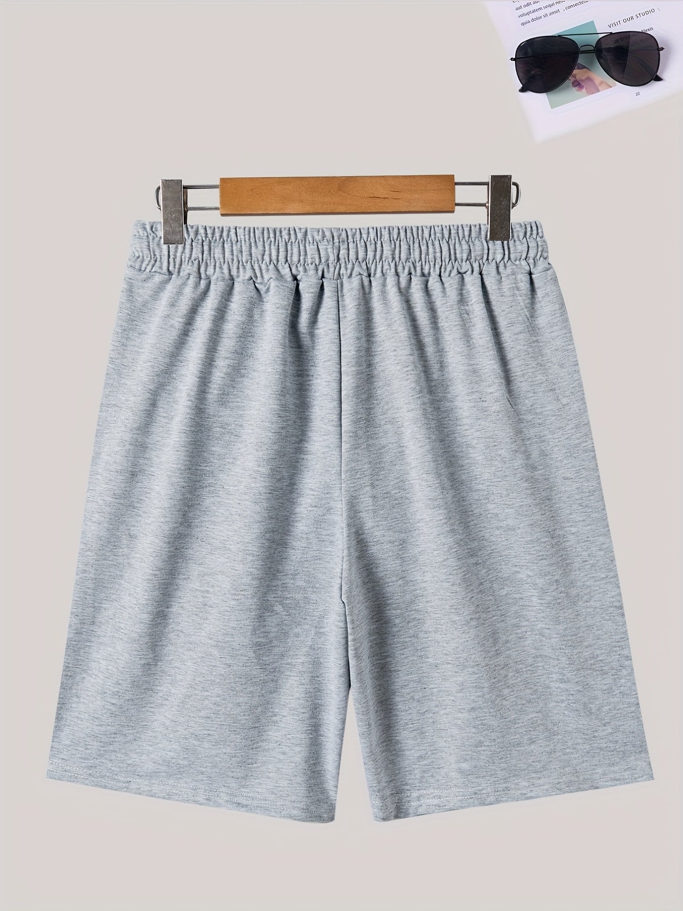 Koi Fish Pattern Comfy Active Shorts Men's Casual Stretch Drawstring Shorts