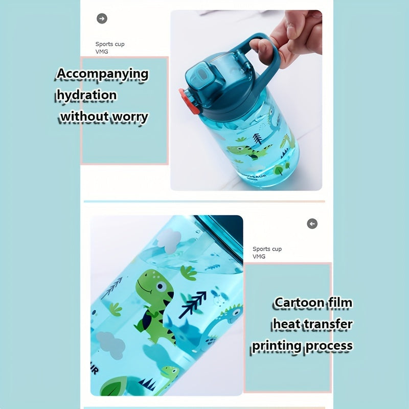 600ml Cartoon Sport Water Bottle for Outdoor Activities