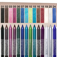 Colorful Eyeliner Pen Pearly Eyeshadow Pencil Glue Green Smudge Proof