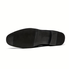 Men's Vintage Loafer Shoes Slip on Loafers With Golden Buckle