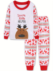 Christmas Pajamas Sets Reindeer Santa Claus Toddler Clothes Kids Pajama