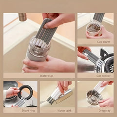 Solid Cup Lid Cleaning Brush - Water Bottle, Glasses Cup Accessory