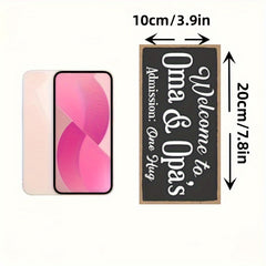 1pc Welcome Wooden Hanging Sign for Home Decor