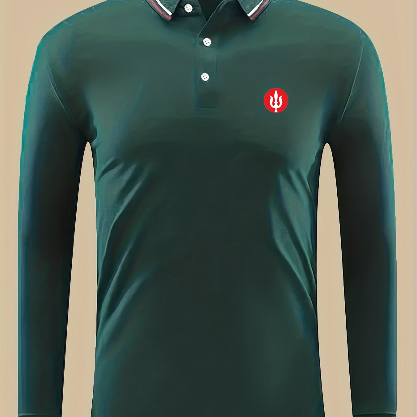Symbol Print Men's Lightweight Polo Shirt
