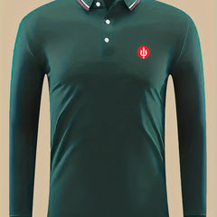 Symbol Print Men's Lightweight Polo Shirt
