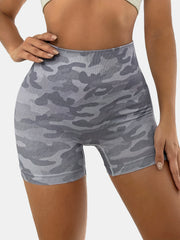 Camouflage Yoga Shorts High Stretch Hip Lift Fitness Activewear