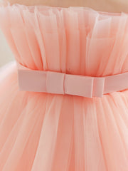 Girls' Princess Dress Birthday Flower Girl Belted Tutu Dress