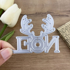 Christmas Antlers NOEL Metal Cutting Dies Stencils DIY Scrapbooking