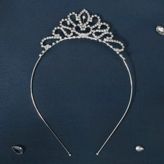 Thin Rhinestone Crown Hairband Headband Princess Tiara Wedding
