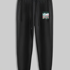Tulip Print Men's Pants Drawstring Sweatpants Loose Casual Trousers