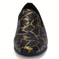 Men's Leopard Print Loafers Smart Casual Walking Shoes