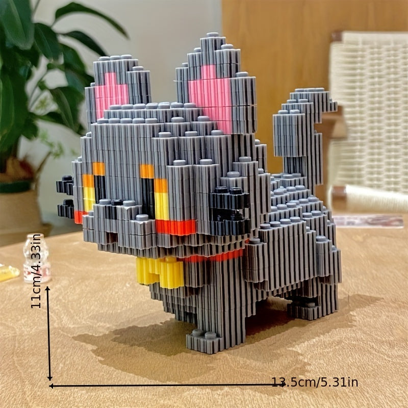 1020pcs Cat Building Blocks DIY Puzzle Challenging Assembly Display Decoration