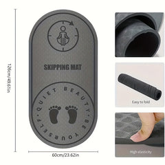 Non Slip Jump Rope Mat Soft Shock Absorption for Home Gym Fitness