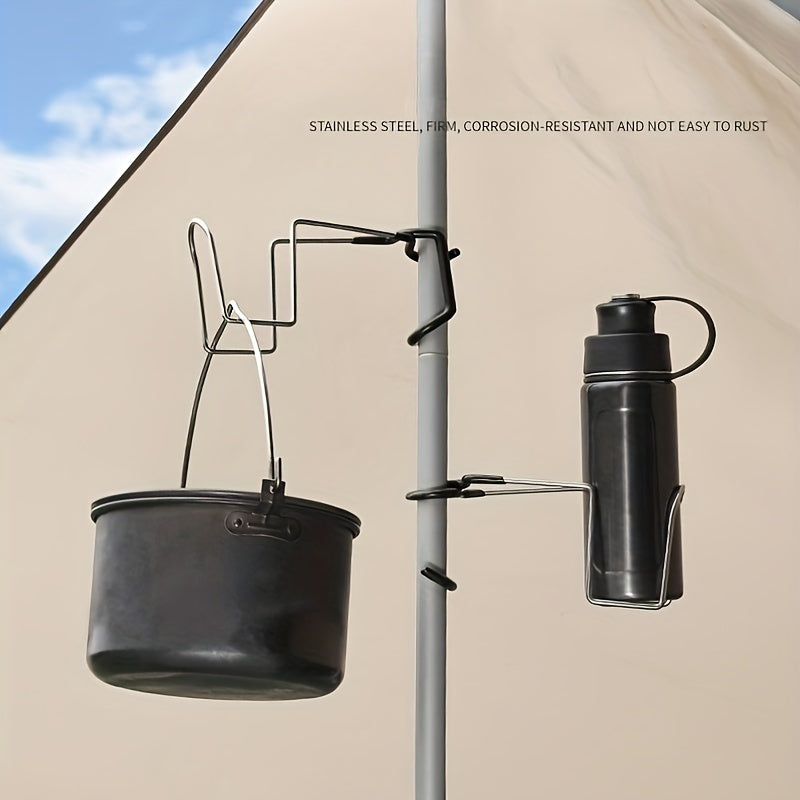 Outdoor Stainless Steel Cup Holder & Lamp Holder