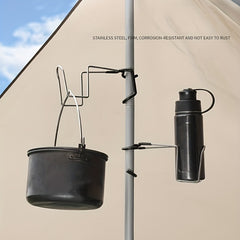 Outdoor Stainless Steel Cup Holder & Lamp Holder
