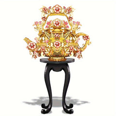 Piececool Jade Tea Pot 3D Metal Puzzle Chinese Style Stainless Steel Assembly Mo