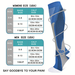 Compression Socks Men Women Running Shin Splints Stamina Recovery 15-20 mmHg