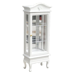 12 Dollhouse Model with Mini Furniture - Arched Top Single Door Wooden Cabinet
