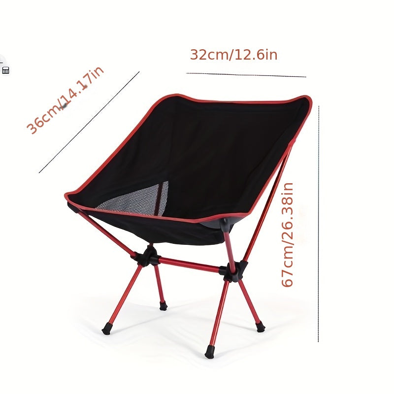 Ultralight Aluminum Moon Chair for Camping and Fishing