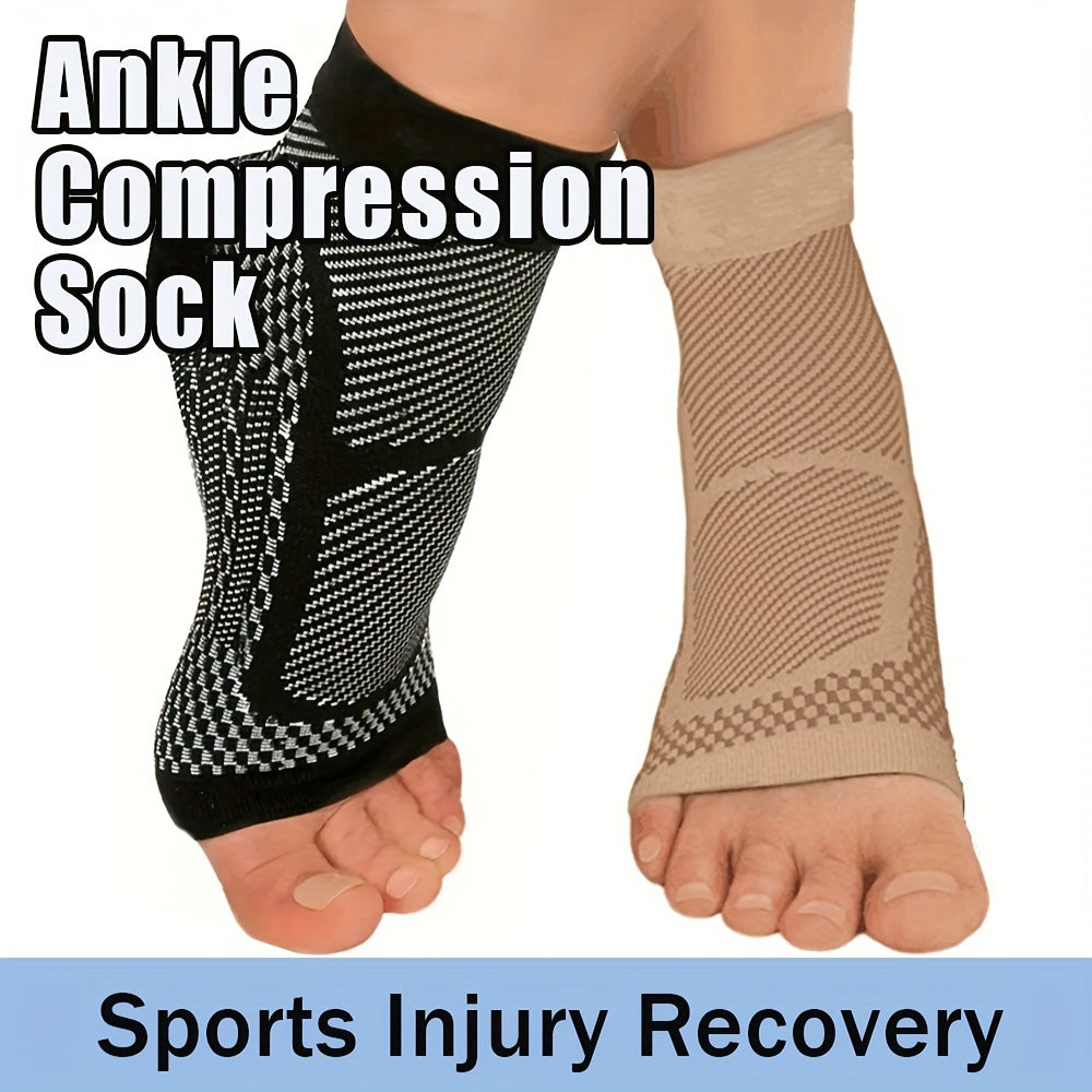 Copper Ankle Brace Support For Women - Breathable Compression Sleeve Socks