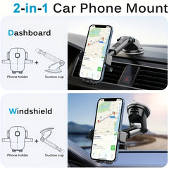 Universal Car Phone Bracket Retractable Mounting