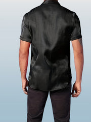 Men's Summer Party Casual Short Sleeve Button Up Shirt