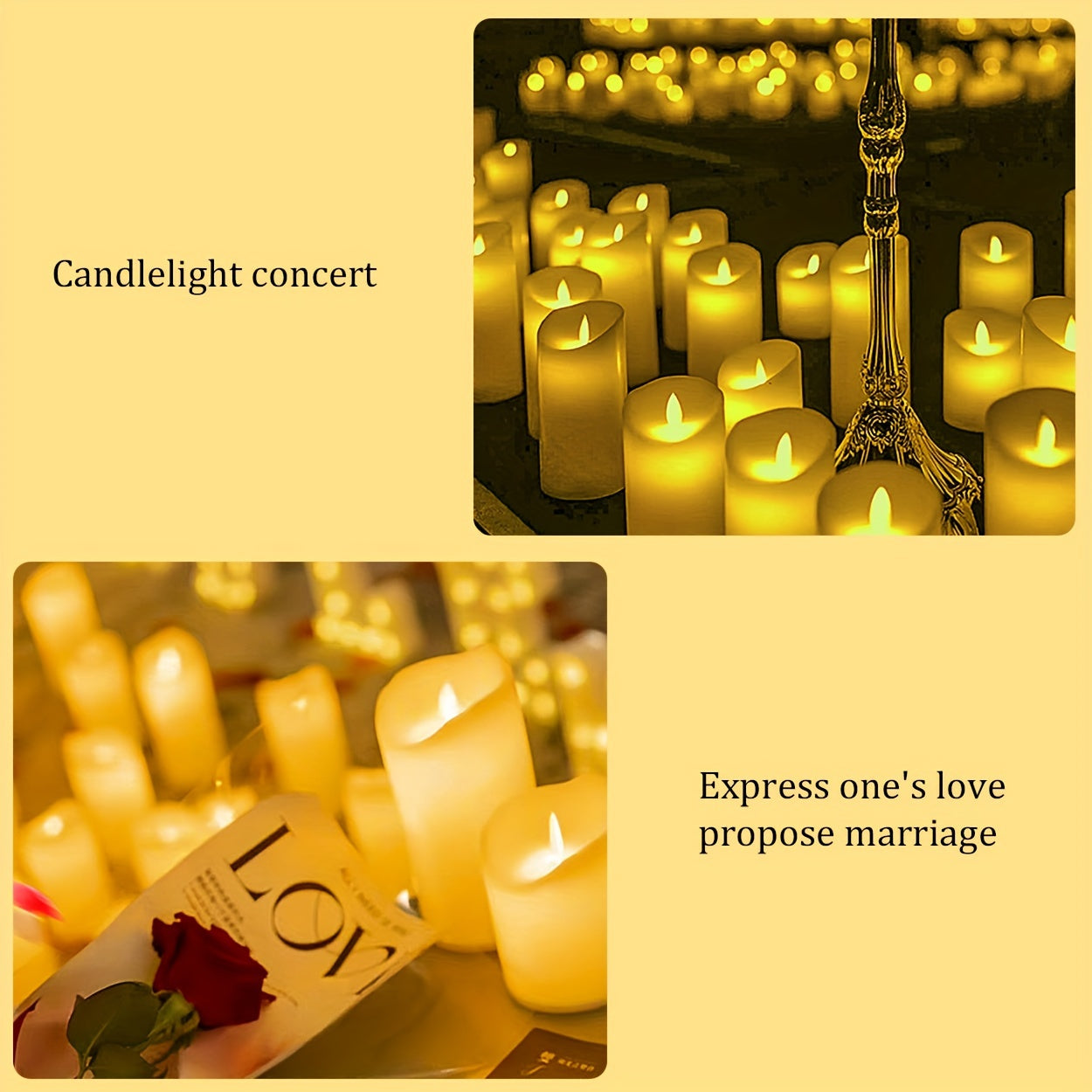 LED Candle Light for Outdoor Celebration Decoration