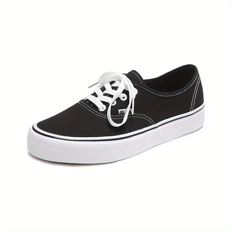Women's Flat Skate Shoes Casual Round Toe Low Top Walking Sneakers