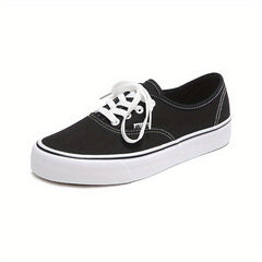 Women's Flat Skate Shoes Casual Round Toe Low Top Walking Sneakers
