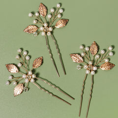 Golden Bridal Hair Comb Wedding Hair Accessories