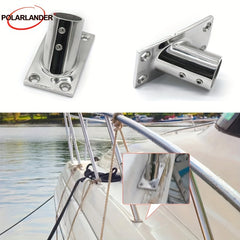 Stainless Steel Handrail Fittings Rectangular Base 60 32mm
