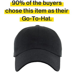 Vintage Washed Cotton Baseball Caps Adjustable Unconstructed Plain Cap