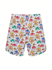 Boys Shark Print Pajamas Set Cotton Short Sleeves Tops & Bottoms