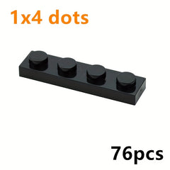 76pcs Building Blocks 1x4 Dots Figures Bricks Educational Toys