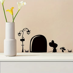 Little Mouse Door Hole Wall Sticker Self-adhesive Decoration