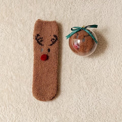 Christmas Style Socks For Boys and Girls, Ball Shaped Packaging