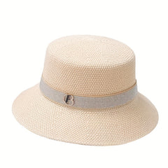 Knitted Bucket Hat Jazz Fedora Basin Hat for Women