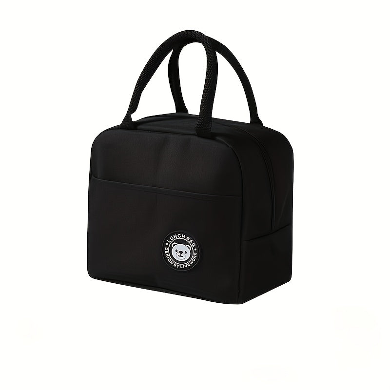 Insulated Lunch Tote Bag Lightweight Durable Portable with Zipper Closure